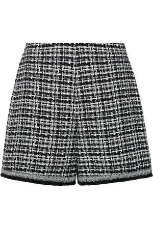 Moncler High-waist tweed shorts
