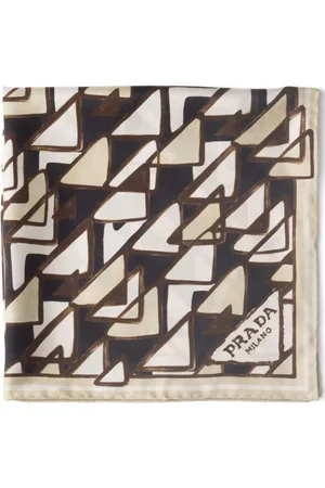 Prada Geometric-print silk scarf