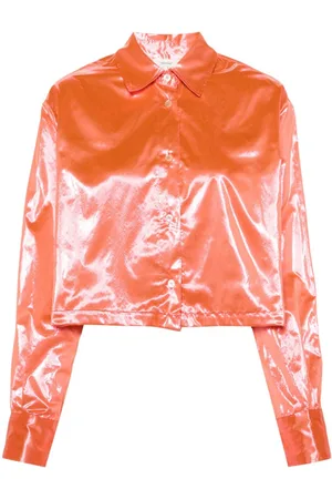FORTE FORTE Cropped lam?? shirt
