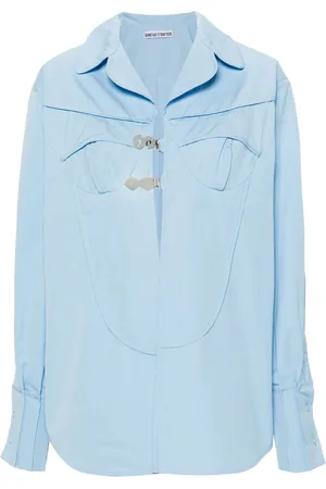 Sinéad O’Dwyer Pyjama logo-buckle shirt