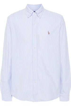 Ralph Lauren Polo-Pony-motif striped shirt