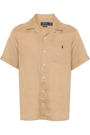 Ralph Lauren Polo-Pony-motif linen shirt