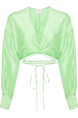 FORTE FORTE Cropped silk blouse