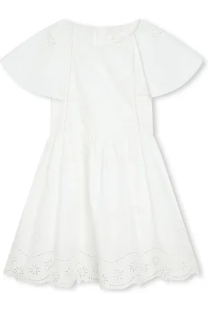 Chloé Embroidered-design organic cotton dress