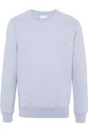Maison Kitsuné Fox-patch cotton sweatshirt