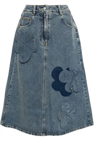 JNBY A-line 3D-floral skirt