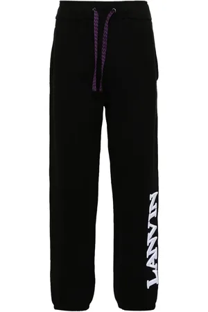Lanvin X Future logo-embroidered track trousers