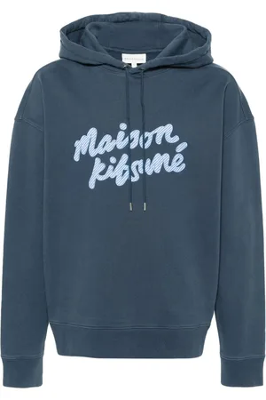 Maison Kitsuné Logo-patch cotton hoodie