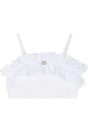 Twin-Set Ruffled crop top