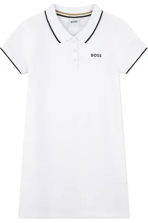 HUGO BOSS Logo-print cotton polo dress