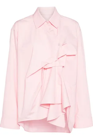 JNBY Gathered-detail cotton blouse