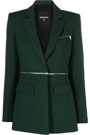 Patrizia Pepe Essential zip-detailed blazer