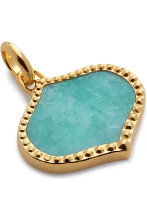 Monica Vinader Lotus Amazonite pendant charm