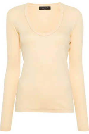 Fabiana Filippi Beaded-trim ribbed T-shirt