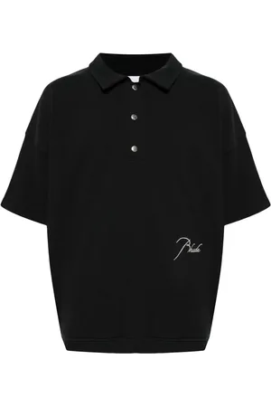 Rhude Logo-embroidered polo shirt