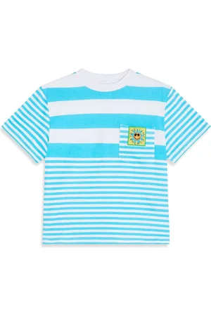 Stella McCartney Logo-appliqu?? striped T-shirt