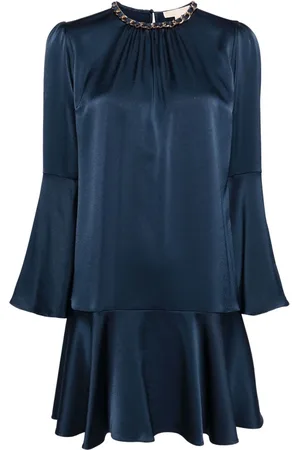 Michael Kors Chain-trim satin minidress