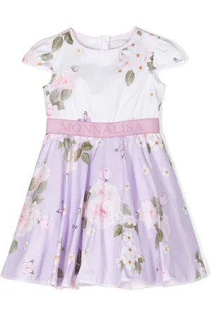 MONNALISA Floral-print flared dress