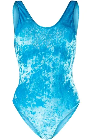 FORTE FORTE Scoop-neck velvet swimsuit