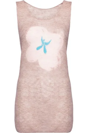 JNBY Intarsia-knit vest top