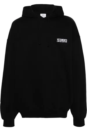 Vetements Logo-embroidered hoodie