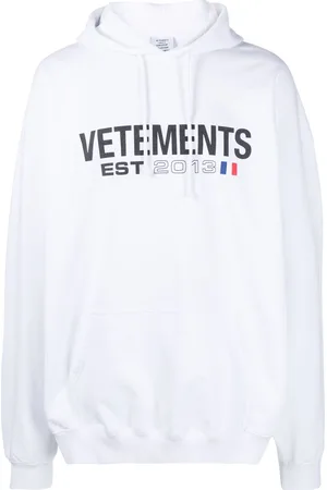 Vetements Logo-print cotton-blend hoodie