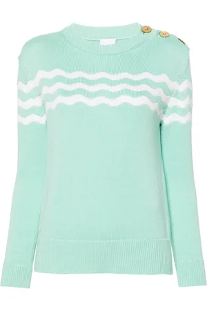 Patou Wave cotton-merino jumper
