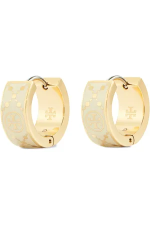 Tory Burch Small T monogram hoop earrings