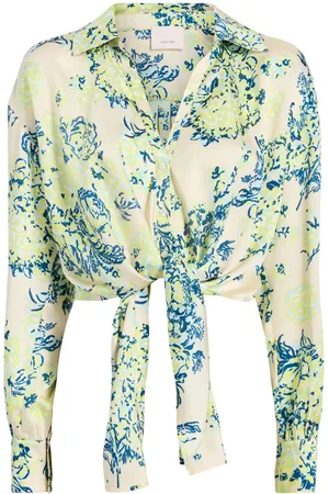 Cinq A Sept Marianna Seaside bouquet-print shirt