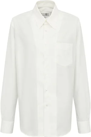 Maison Margiela Slash-detail cotton shirt