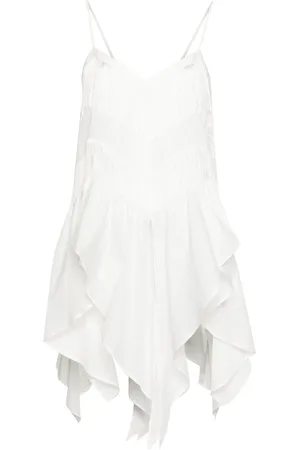 Pinko Fringed cotton tank top