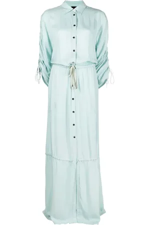 Pinko Belfagor drawstring maxi dress