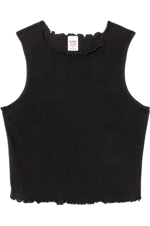 RE/DONE Crinkled round-neck tank top