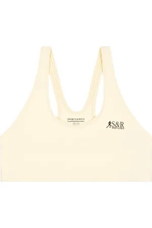 Sporty & Rich Action logo-print sports bra