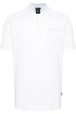 HUGO BOSS Logo-embroidered cotton polo shirt