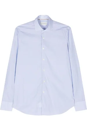 Tintoria Mattei Geometric-print cotton shirt