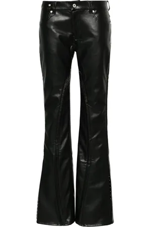 Y / PROJECT Seamed slim-cut trousers
