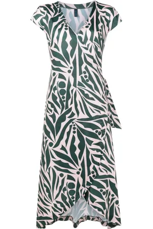 Lygia & Nanny Falcao V-neck midi dress