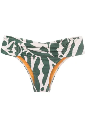 Lygia & Nanny Jasper shirred-waist bikini bottom