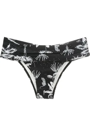 Lygia & Nanny Jasper shirred-waist bikini bottom