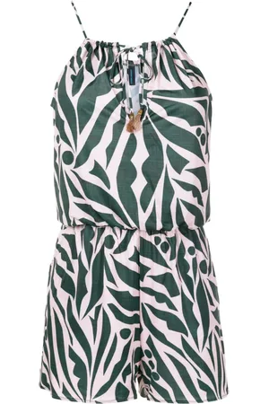 Lygia & Nanny Laya graphic-print playsuit