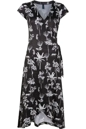 Lygia & Nanny Falcao V-neck midi dress