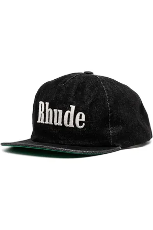 Rhude Logo-embroidered denim baseball cap