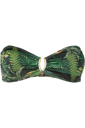 Lygia & Nanny Mika leaf-print bikini top