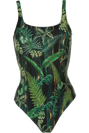 Lygia & Nanny Hapuna leaf-print swimsuit