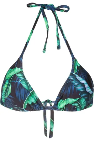 Lygia & Nanny Iasmin leaf-print bikini top