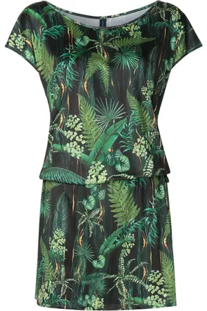 Lygia & Nanny Shiva leaf-print minidress
