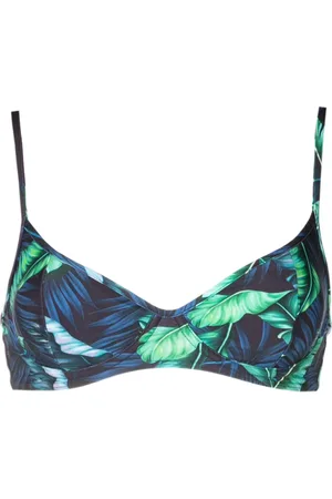 Lygia & Nanny Fiji leaf-print bikini top