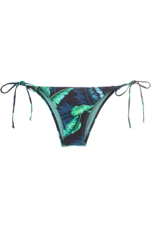 Lygia & Nanny Thai leaf-print bikini bottoms