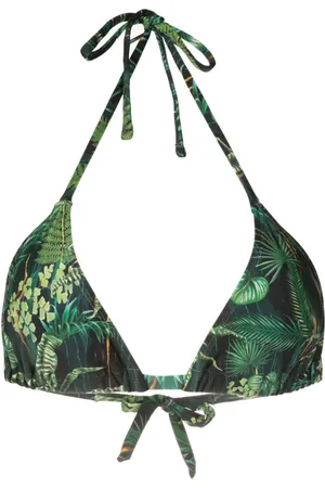 Lygia & Nanny Iasmin leaf-print bikini top
